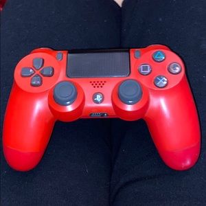 Red PS4 controller
